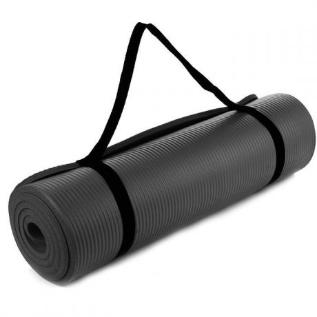 Коврик для йоги и фитнеса Hawk HKEM124-1.0-BLACK, черный