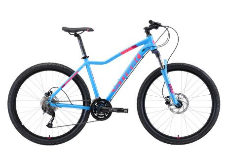 Женский велосипед STARK Viva 27.4 HD 2019, белый, голубой, розовый