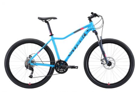 Женский велосипед STARK Viva 27.4 D 2019, голубой, розовый, серый, серый металлик