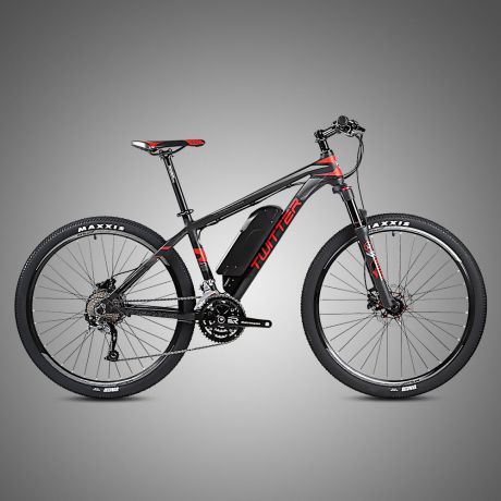 Электровелосипед Twitter MANTIS-E1-15.5, черный, красный