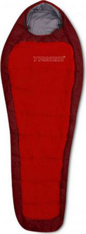 Спальный мешок Trimm Lite Impact, правосторонняя молния, красный, 185 см