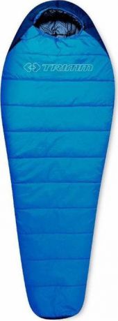 Спальный мешок Trimm Sporty, левосторонняя молния, синий, 185 см