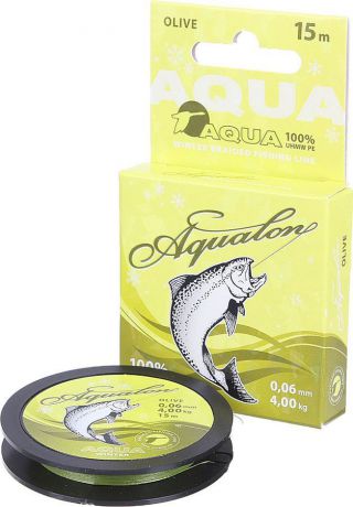 Леска плетеная Aqua Aqualon Olive, 1701790, 15 м, 0,06 мм