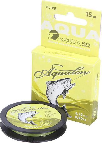 Леска плетеная Aqua Aqualon Olive, 1701793, 15 м, 0,12 мм