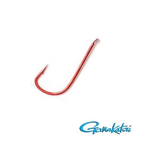 Крючок рыболовный Gamakatsu УТ000006650, красный, 12