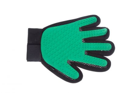 Щетка для животных IQ Format перчатка правая зеленая
