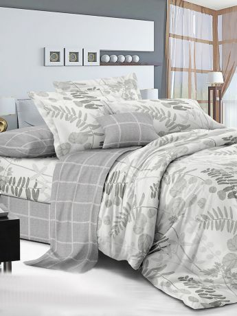 Комплект постельного белья ИМАТЕКС IM0400-2-70х70, светло-серый