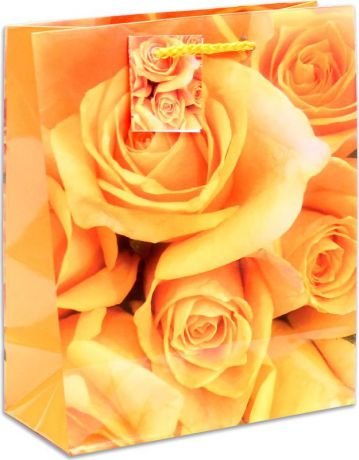 Подарочная упаковка Miland "Оранжевые розы", 18 х 23 х 10 см