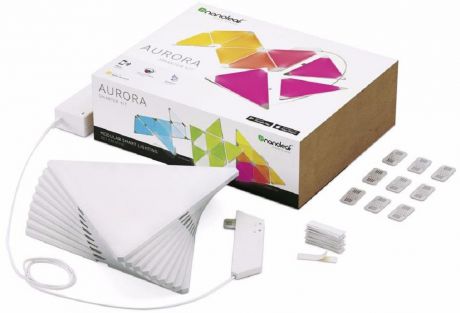 Лампа подсветки Nanoleaf Aurora Smarter 9 панелей, прозрачный