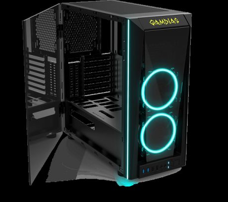 Компьютерный корпус Gamdias для игрового ПК Talos M1A, черный