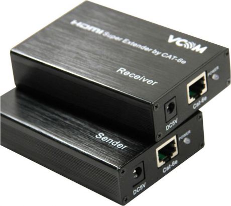 Удлинитель HDMI по витой паре до 60м extender VCOM <DD471> +2б.п.