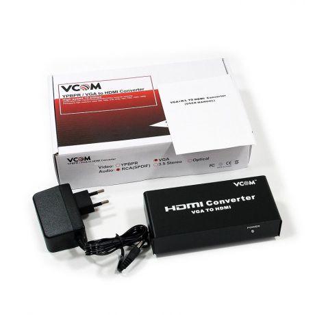 Кабель VCOM VGAаудио → HDMI, DD491