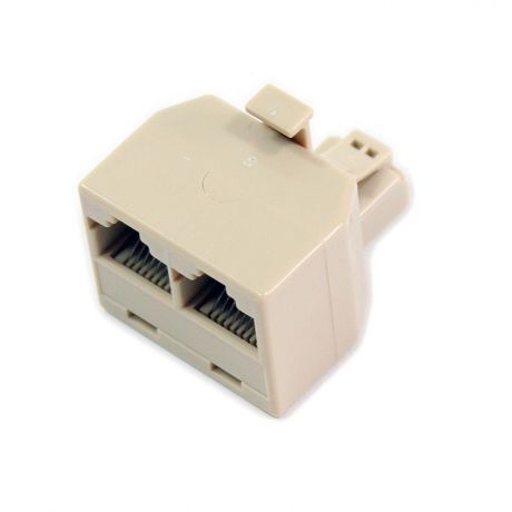 Кабель VCOM RJ-45 8P8C Jack ↔ 2-8P8C Jack, CT252, белый