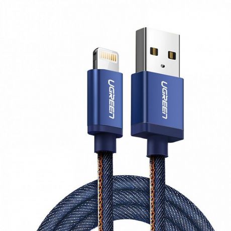 Кабель Ugreen MFi Lightning Cable Blue, 0.25m, синий