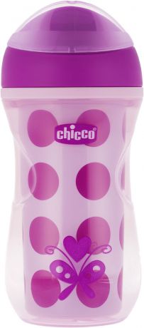 Поильник Chicco Active Cup (носик ободок) розовый