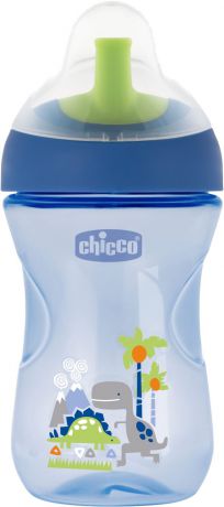 Поильник Chicco Advanced Cup (с трубочкой) синий