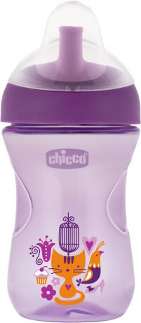 Поильник Chicco Advanced Cup (с трубочкой) сиреневый