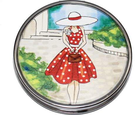 Зеркало косметическое Miland Дама в красном, З-4624