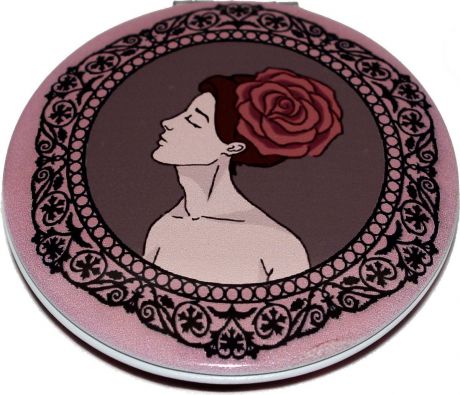 Зеркало косметическое Miland Девушка с розой, З-4670
