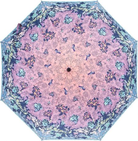 Зонт женский Eleganzza, автомат, 3 сложения, А3-05-0394LS 04, коралловый