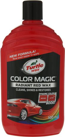 Автополироль Turtle Wax Color Magic Radiant Red Wax, восковой, 52711, 500 мл, красный