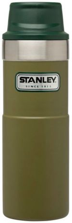 Термокружка Stanley Classic 0.47L One Hand 2.0 Vacuum Mug Olive, оливковый