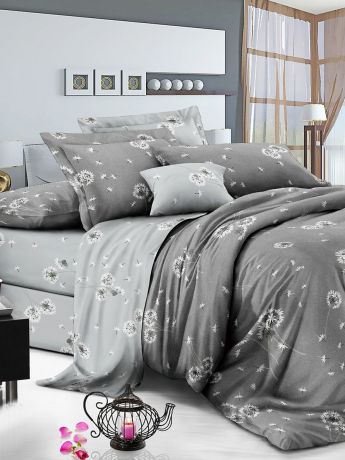 Комплект постельного белья ИМАТЕКС IM0397-е-70х70, серый, светло-серый