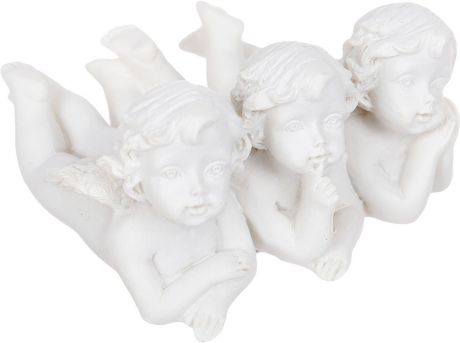Статуэтка Miland Три ангелочка, Т-3823, мультиколор, 7,4 х 4 х 3,8 см