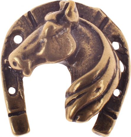 Денежный сувенир Miland Подкова с лошадью, Т-6987, золотой