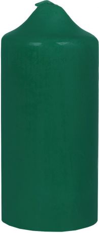 Свеча декоративная Miland, пеньковая, зеленый, 12 см