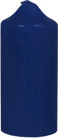 Свеча декоративная Miland, пеньковая, синий, 12 см