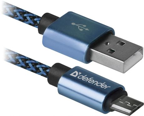 Кабель Defender USB08-03T, синий