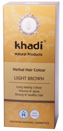 Краска для волос Khadi Naturprodukte Khadi Naturprodukte Растительная "СВЕТЛО-КОРИЧНЕВЫЙ"
