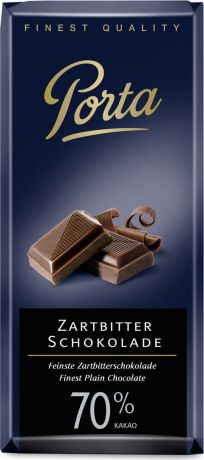 Шоколад Porta горький, с 70% какао, 100 г