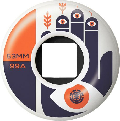Колеса для скейтборда Element Woke, N4WHB1-ELP9-1, 53 мм, 4 шт