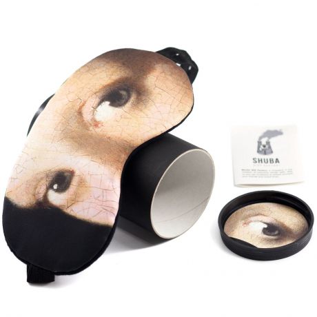 Маска для сна Shuba с изображением глаз героини картины Яна Вермеера "Девушки с жемчужной сережкой"