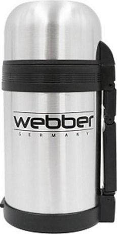 Термос Webber, SST-1000P, серебристый, 1 л