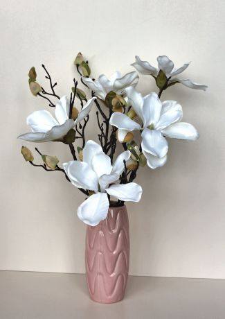 Искусственные цветы 403188, белый, светло-розовый