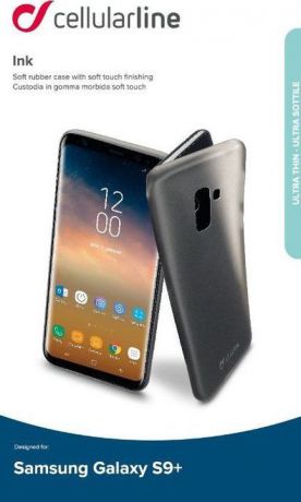 Чехол Cellularline для Samsung Galaxy S9+, INKGALS9PLK, черный