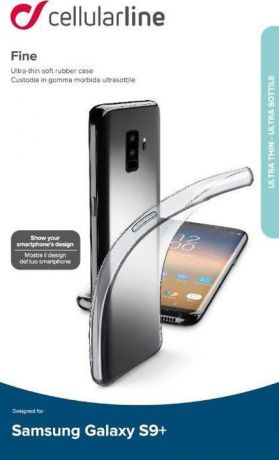 Чехол Cellularline для Samsung Galaxy S9+, FINECGALS9PLT, прозрачный