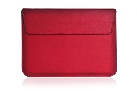 Чехол для ноутбука Gurdini папка с подставкой эко кожа для Macbook 11", красный