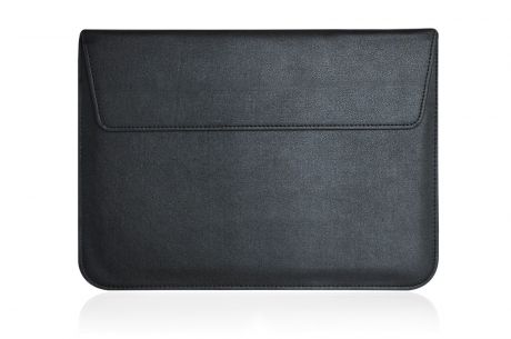 Чехол для ноутбука Gurdini папка с подставкой эко кожа для Macbook 11", черный