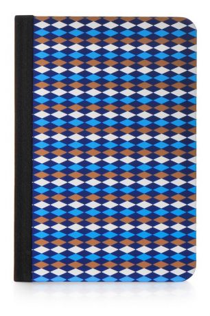 Чехол для планшета Ozaki Ocoat Pattern - Diamond кожа ромбики книжка ORIGINAL для Apple iPad mini 7.9", синий