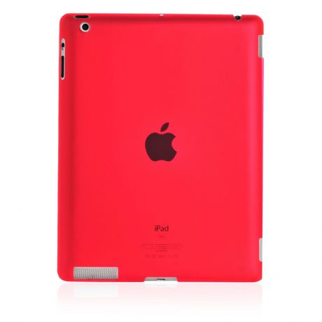 Чехол для планшета Gurdini накладка пластик 370025 для Apple iPad 2/3/4, красный