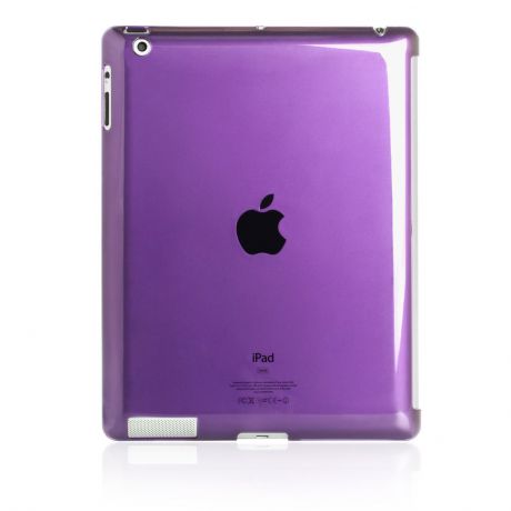 Чехол для планшета Gurdini накладка пластик 370023 для Apple iPad 2/3/4, фиолетовый