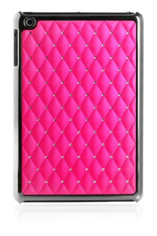 Чехол для планшета iNeez накладка стежка с кристаллами 410153 для Apple iPad mini 7.9", темно-розовый