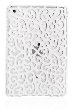 Чехол для планшета Gurdini накладка пластик узорный 410090 для Apple iPad mini 1/2/3/4 7.9", белый