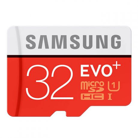 Samsung microSDHC Evo Plus 32GB карта памяти + SD адаптер