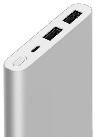 Внешний аккумулятор XIAOMI Мобильный аккумулятор Xiaomi Mi Power Bank 2S Li-Pol 10000mAh 2.4A+2.4A серебристый 2xUSB