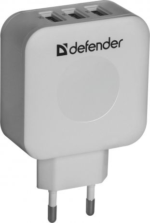 Сетевой адаптер Defender UPA-30 3 порта USB, 5V / 4A, 83535